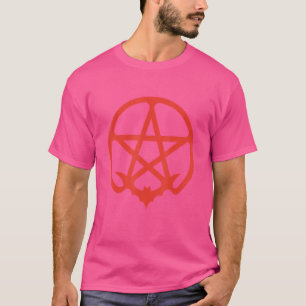 Pentacle Bat Dark Aesthetic Grunge Symbol Occult P T-shirt