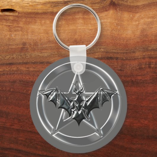 Pentacle Bat Sleutelhanger (Voorkant)
