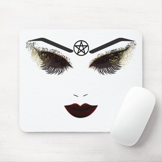 Pentacle Beauty Face Lashes & Dark Lips Makeup Muismat (Met muis)