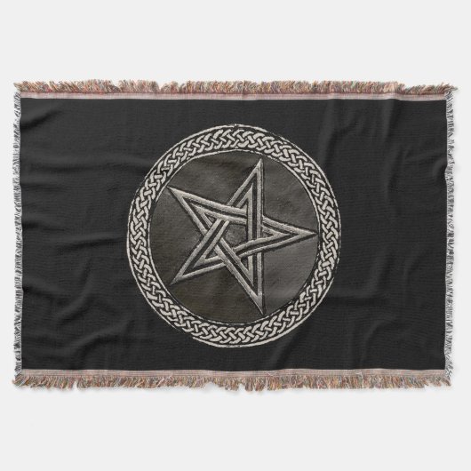 Pentacle Celtic Circle Deken (Voorkant)