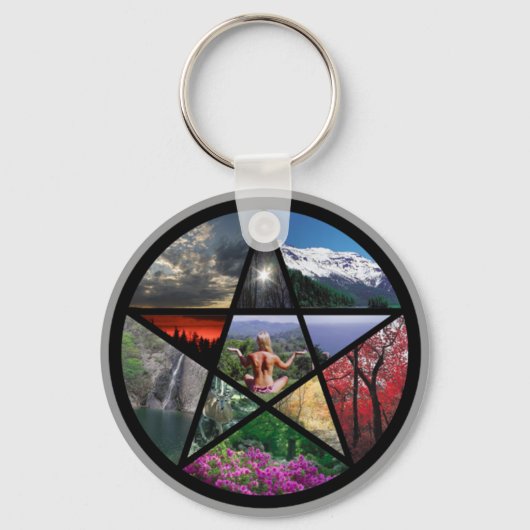 Pentacle Collage sleutelhanger (Voorkant)