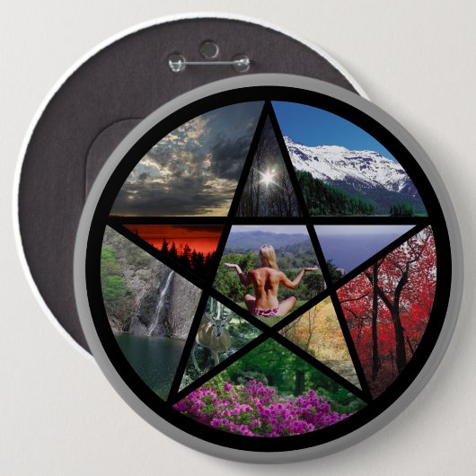 Pentacle Collagebutton Ronde Button 6,0 Cm (Voorkant /achterkant)