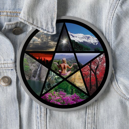 Pentacle Collagebutton Ronde Button 6,0 Cm (In situ)