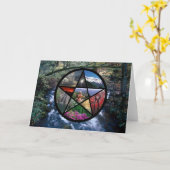 Pentacle de kaart van de Collage (Gele Bloem)