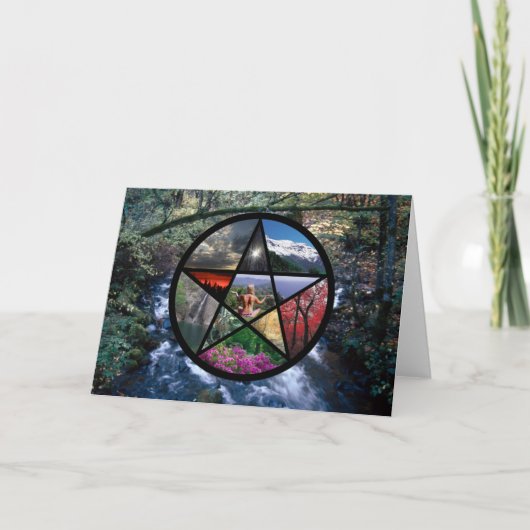 Pentacle de kaart van de Collage (Voorkant)