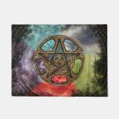 Pentacle Elemental Triskelion Moon Ornament Deurmat (Voorkant)