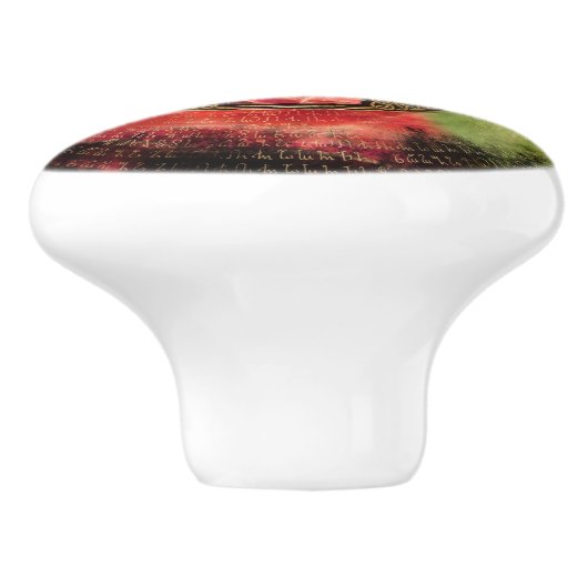 Pentacle Elemental Triskelion Moon Ornament Keramische Knop (Zijkant)