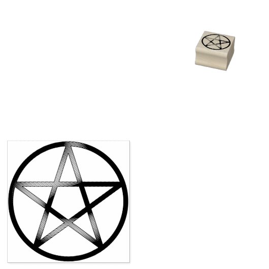 Pentacle-Etched Rubberstempel (Gestempeld)
