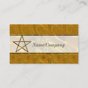 Pentacle in Gold Introductiekaart Visitekaartje