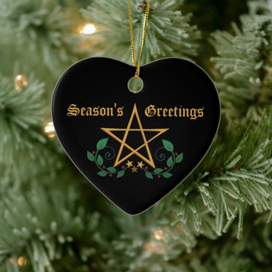 Pentacle Keramisch Ornament (Boom)