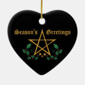 Pentacle Keramisch Ornament (Achterkant)