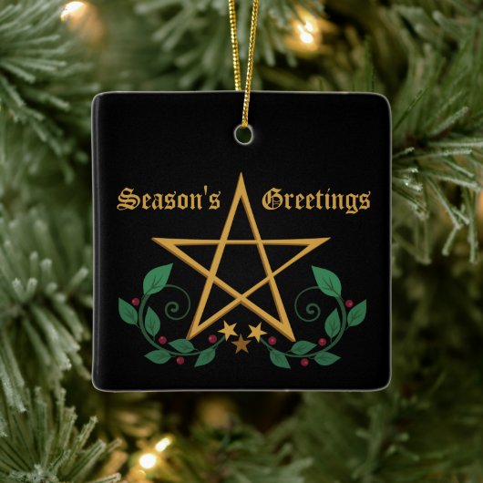 Pentacle Keramisch Ornament (Boom)