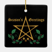 Pentacle Keramisch Ornament (Achterkant)