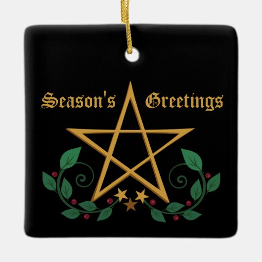 Pentacle Keramisch Ornament (Voorkant)