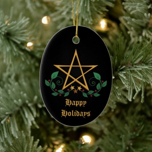 Pentacle Keramisch Ornament (Boom)