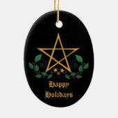 Pentacle Keramisch Ornament (Achterkant)