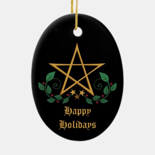 Pentacle Keramisch Ornament (Achterkant)