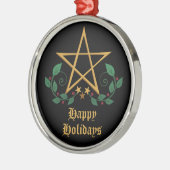 Pentacle Metalen Ornament (Links)