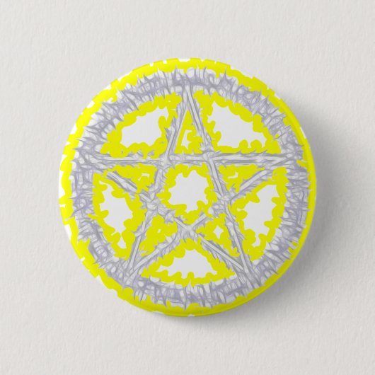 Pentacle of Air Ronde Button 5,7 Cm (Voorkant)