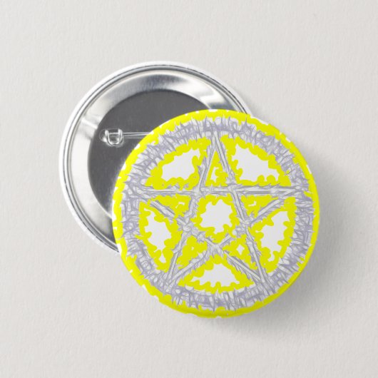 Pentacle of Air Ronde Button 5,7 Cm (Voorkant /achterkant)