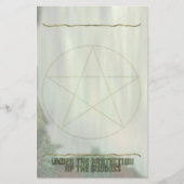 Pentacle, onder bescherming van de godin briefpapier (Voorkant)