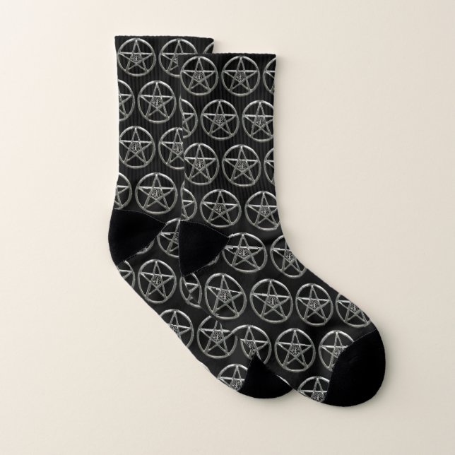 Pentacle Pentagram-structuur van levenssokken Sokken (Paar)