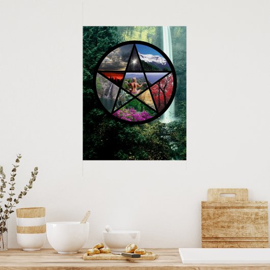 Pentacle Poster Klein (Keuken)