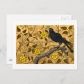 Pentacle Raven Briefkaart (Voorkant / Achterkant)