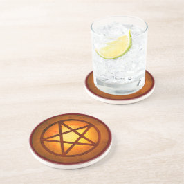 Pentacle Red Fire Zandsteen Onderzetter