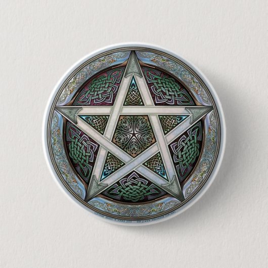 Pentacle Ronde Button 5,7 Cm (Voorkant)