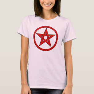 Pentacle rood en zwart t-shirt