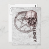 Pentacle Skull Briefkaart (Voorkant / Achterkant)