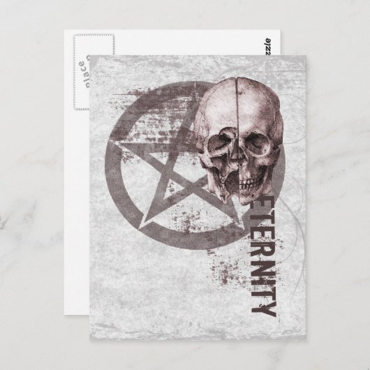 Pentacle Skull Briefkaart (Voorkant / Achterkant)