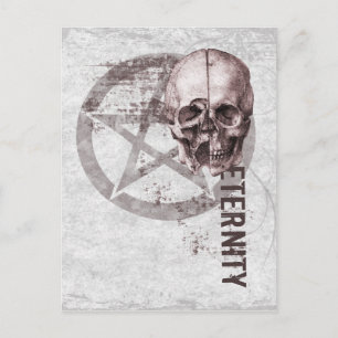 Pentacle Skull Briefkaart