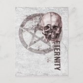 Pentacle Skull Briefkaart (Voorkant)