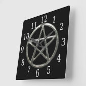 Pentacle Square Clock Vierkante Klok (Hoek)