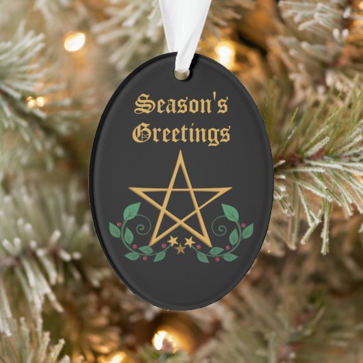 Pentacle Star Witchy-Ornament Ornament (Boom)