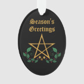 Pentacle Star Witchy-Ornament Ornament (voorkant)