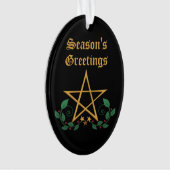 Pentacle Star Witchy-Ornament Ornament (voorkant)