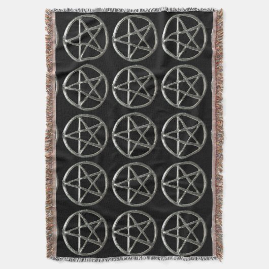 Pentacle Throw Blanket Deken (Voorkant Verticaal)