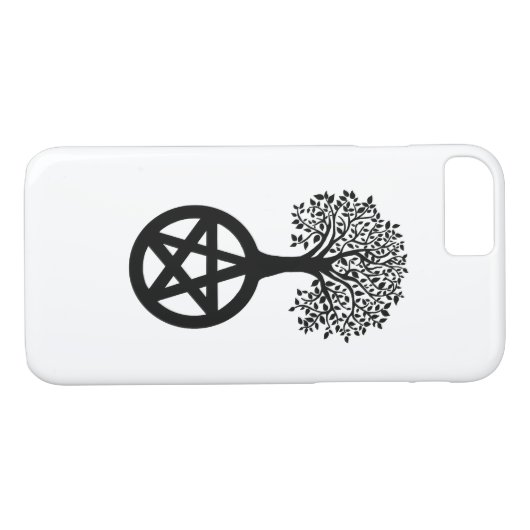 Pentacle Tree iPhone Case (Achterkant (Horizontaal))