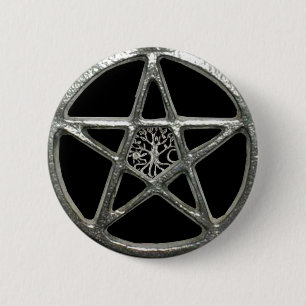 Pentacle Tree of Life Button