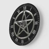 Pentacle Tree Of Life Round Roman Numerals Clock Grote Klok (Hoek)