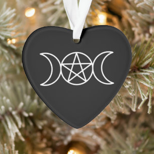 Pentacle Triple Moon Godin Ornament