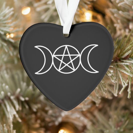 Pentacle Triple Moon Godin Ornament (Boom)