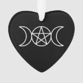 Pentacle Triple Moon Godin Ornament (voorkant)