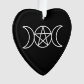 Pentacle Triple Moon Godin Ornament (voorkant)