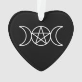 Pentacle Triple Moon Godin Ornament (achterkant)