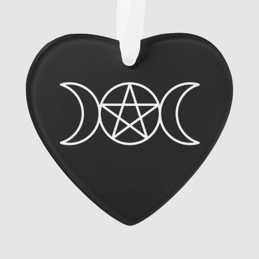 Pentacle Triple Moon Godin Ornament (achterkant)