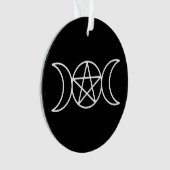 Pentacle Triple Moon Godin Ornament (voorkant)